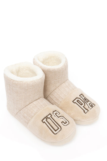 Women's Beige Slippers