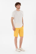 Men's Regular Fit Crew Neck Modal Ecru Basic T-Shirt