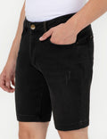 Anthracite Slim Fit Jeans Shorts