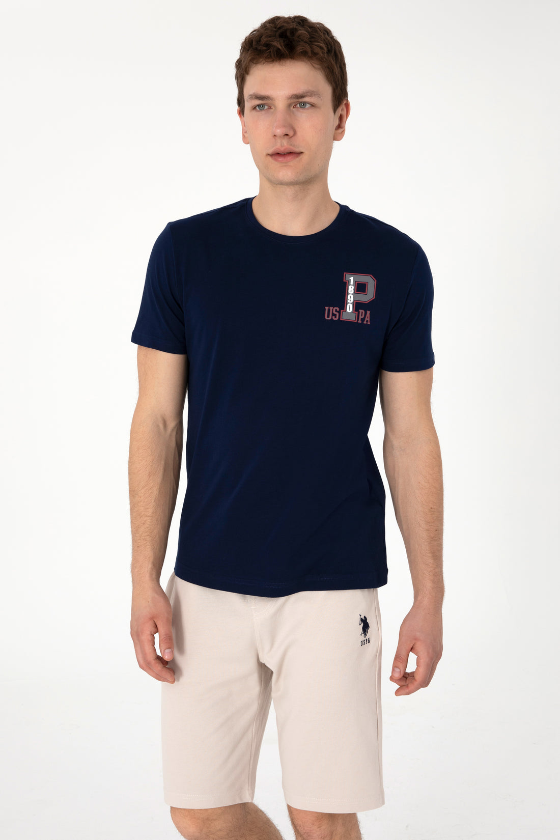 Men's Regular Fit Crew Neck Navy T-Shirt