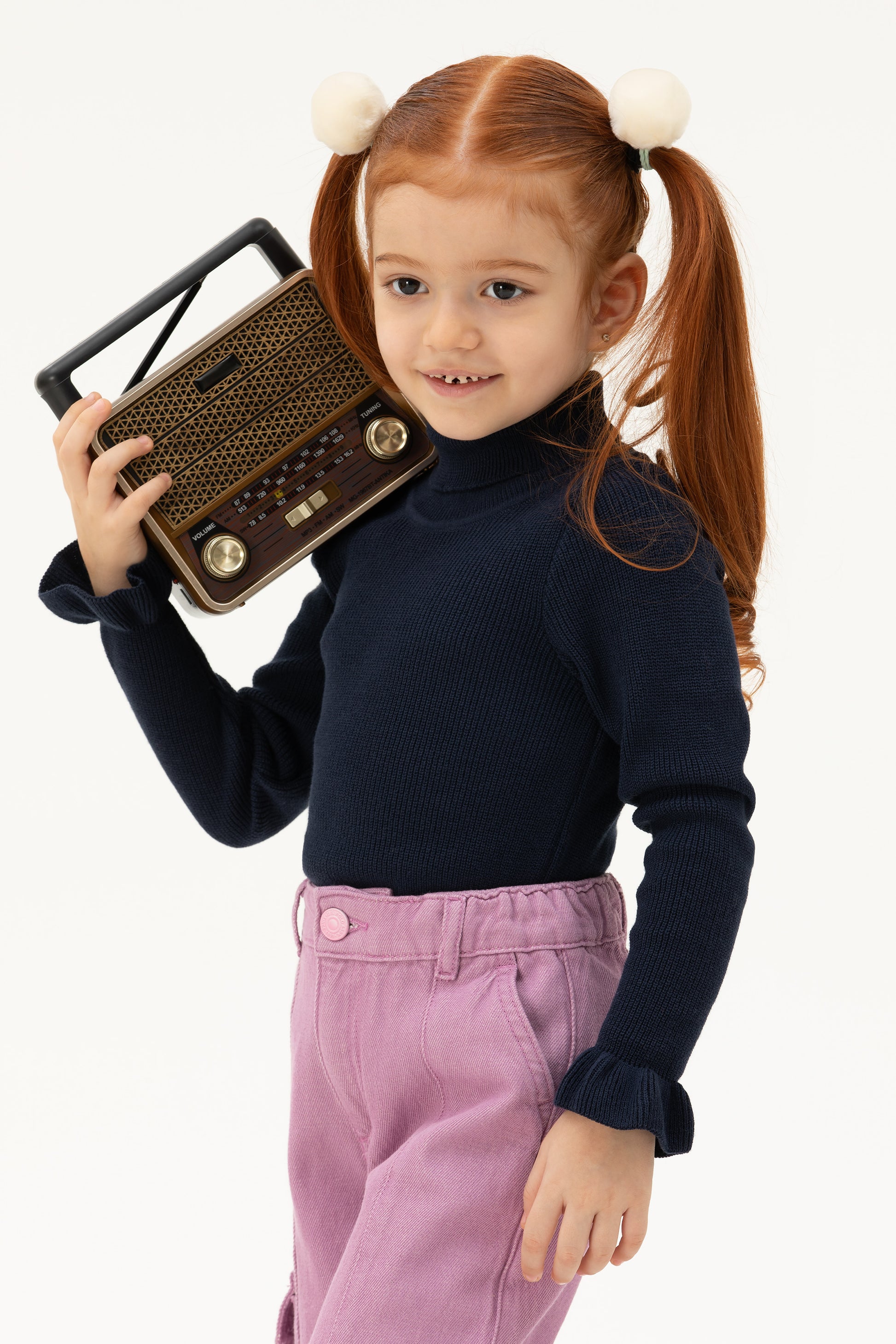 Girl's Navy Sweater