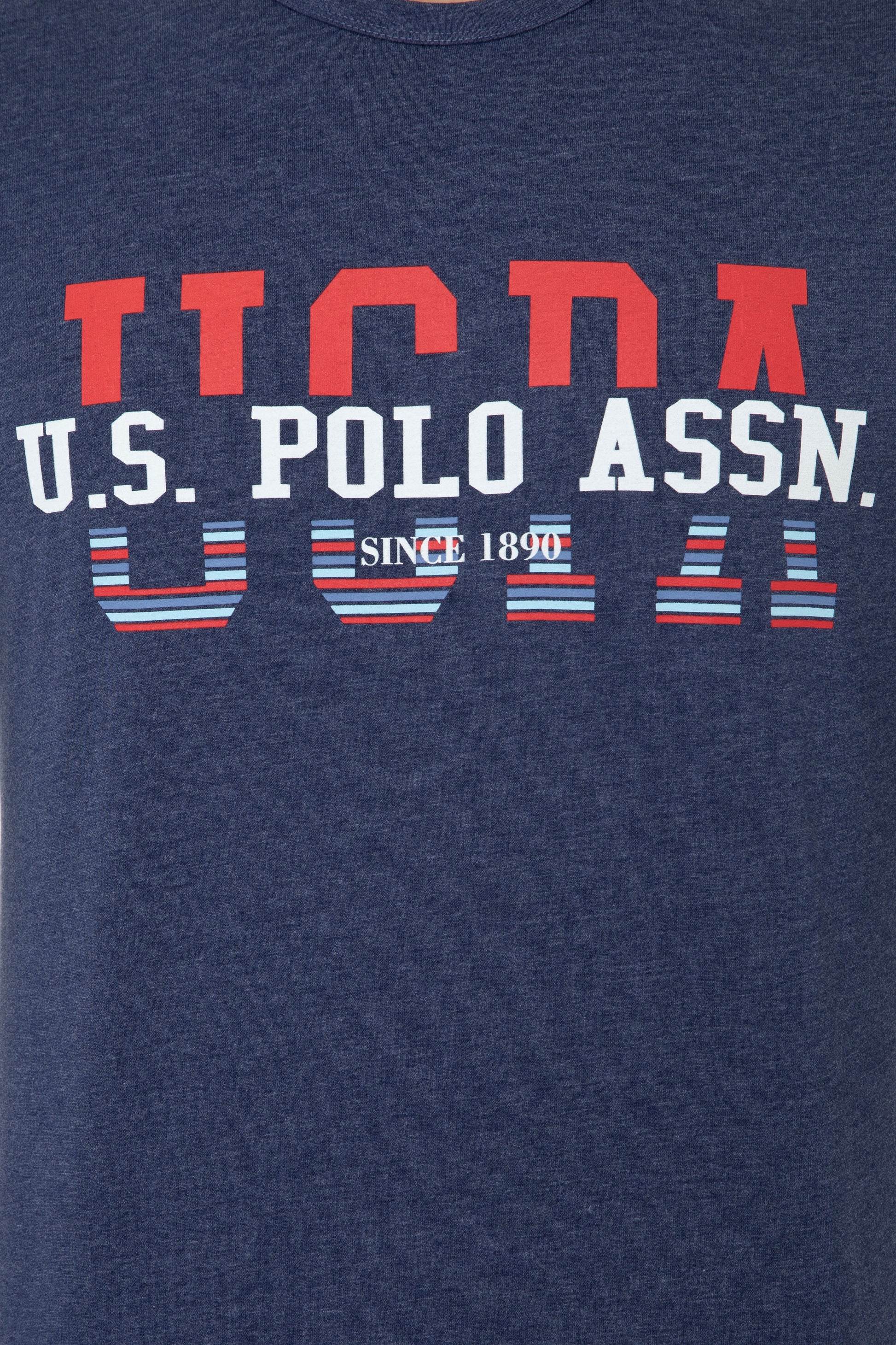 Men's Navy Melange Pajama Set