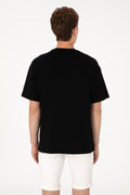 Men's Oversize Fit Crew Neck Black T-Shirt