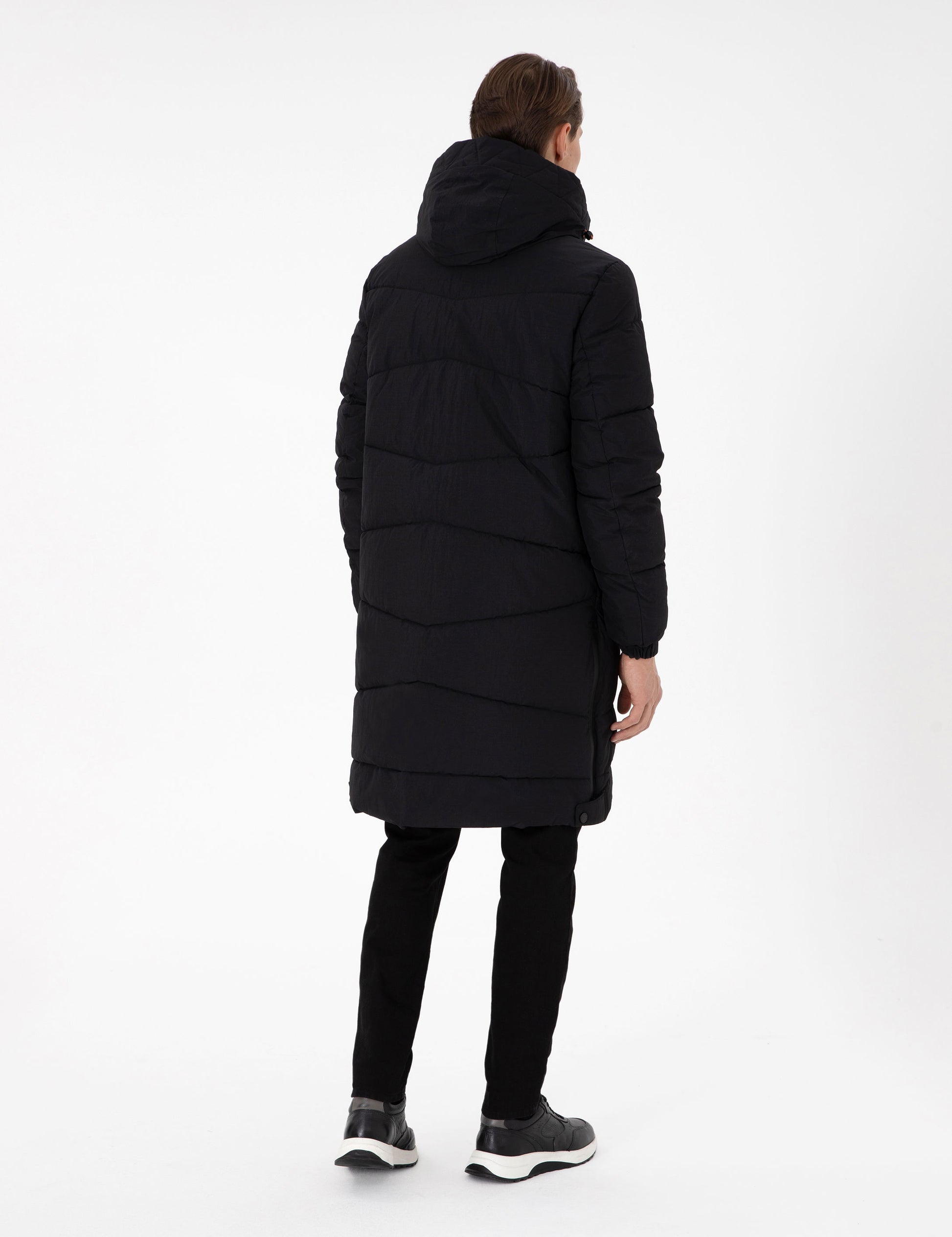 Black Regular Fit Coat