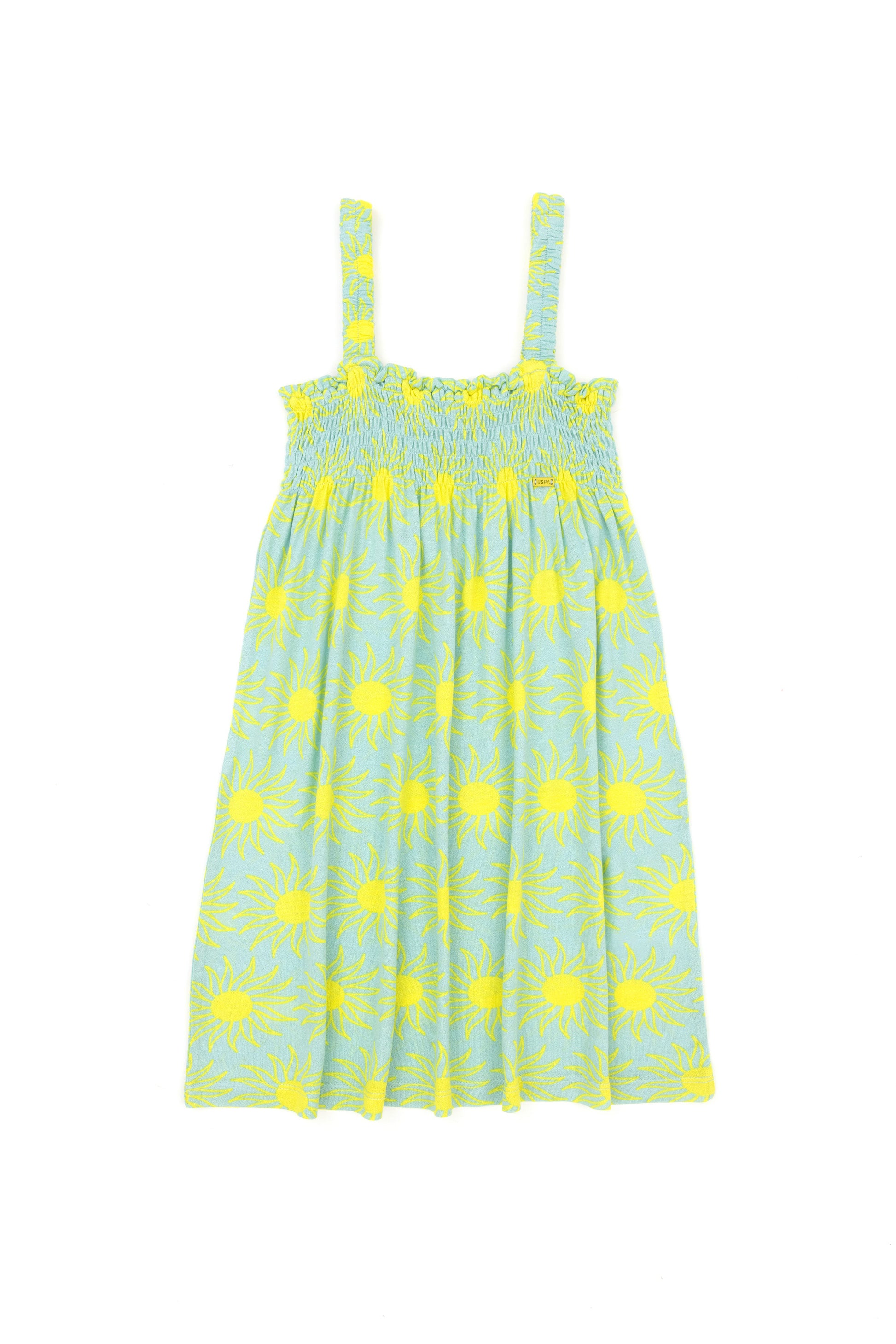 Girls' Mint Sleeveless Knitted Dress