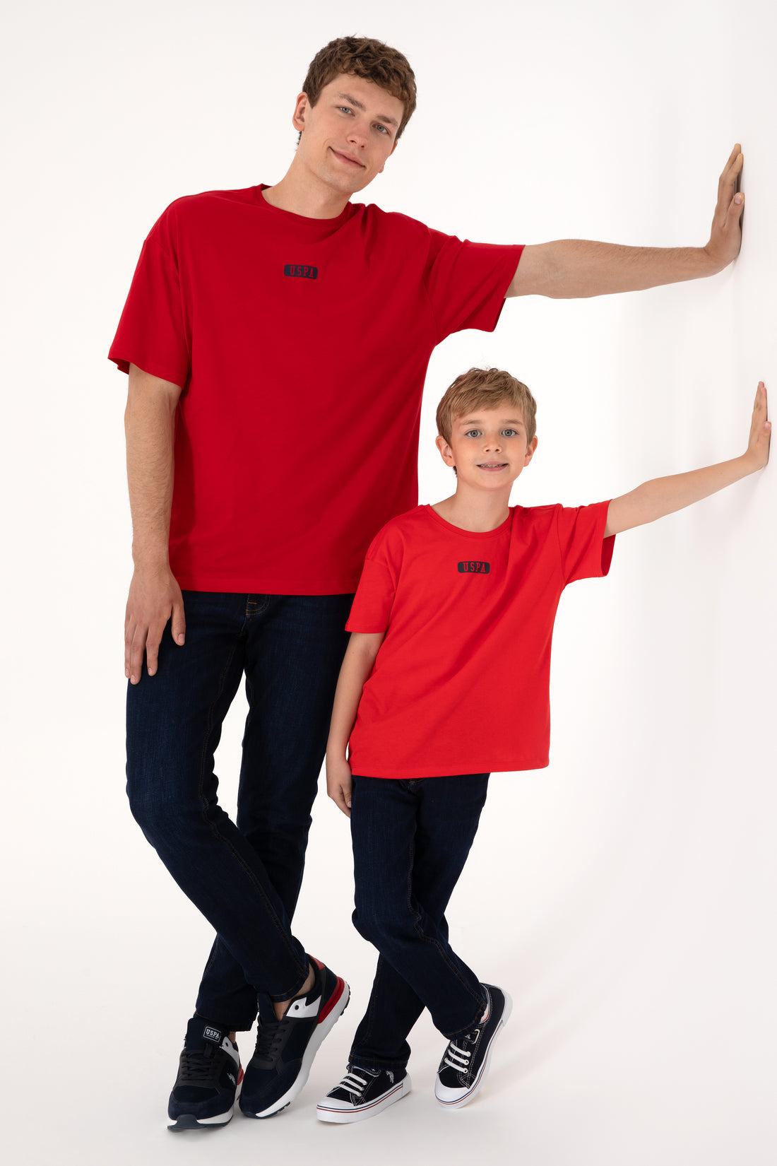 Men's Oversize Fit Crew Neck Red T-Shirt