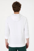 Men's White Basic Sweatshirt