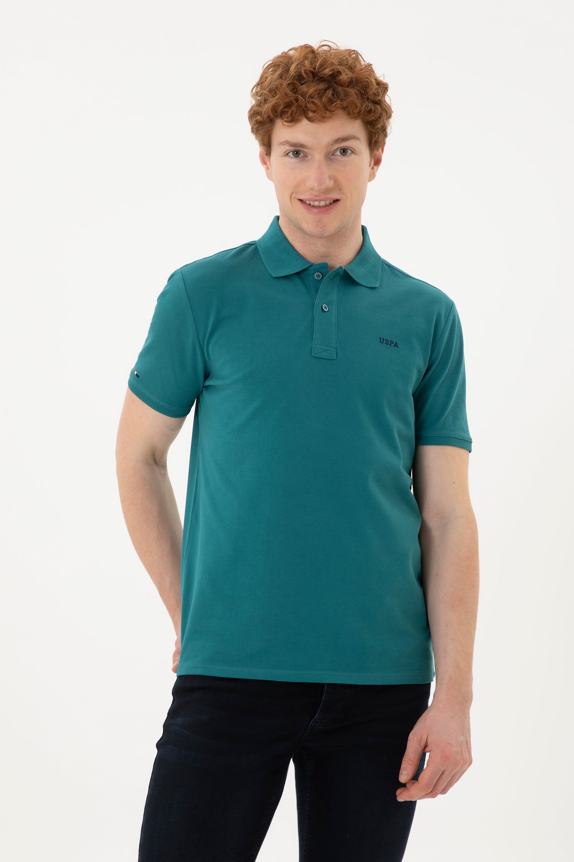 Men's Dark Green Basic T-Shirt