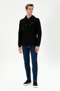 Men's Black Knitted Cardigan
