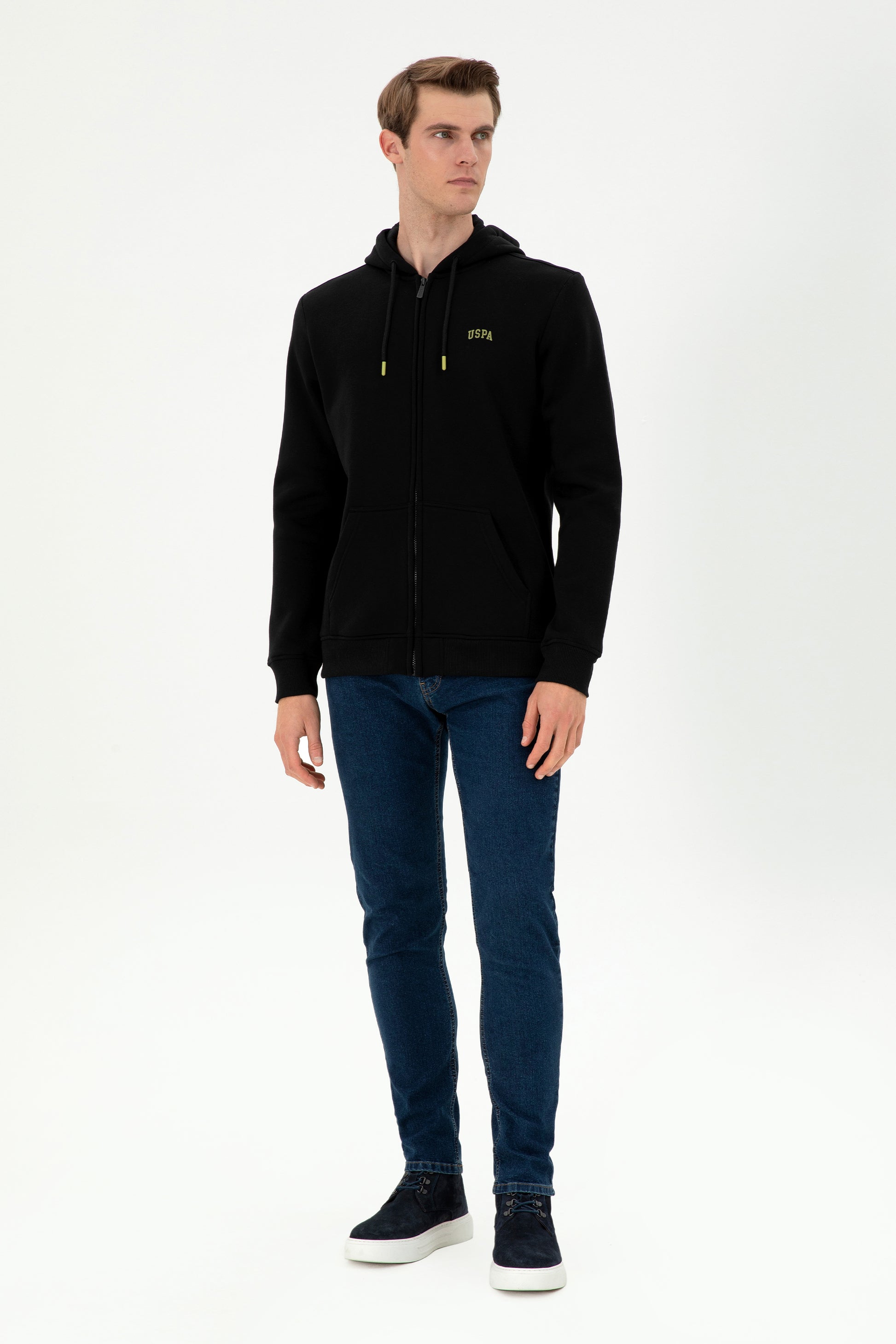 Men's Black Knitted Cardigan