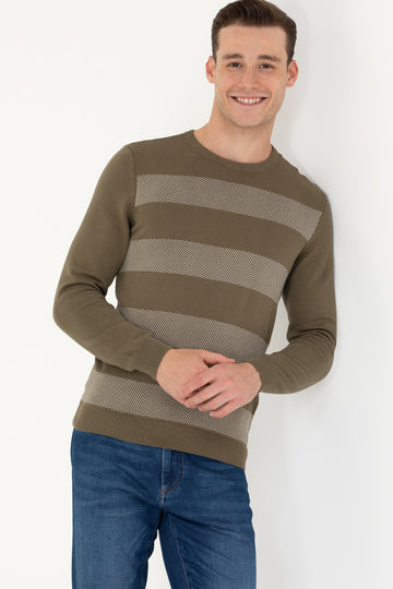 Men's Khaki Sweater