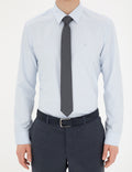Light Blue Slim Fit Long Sleeve Basic Shirt