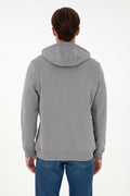 Men's Grey Charcoal Knitted Cardigan