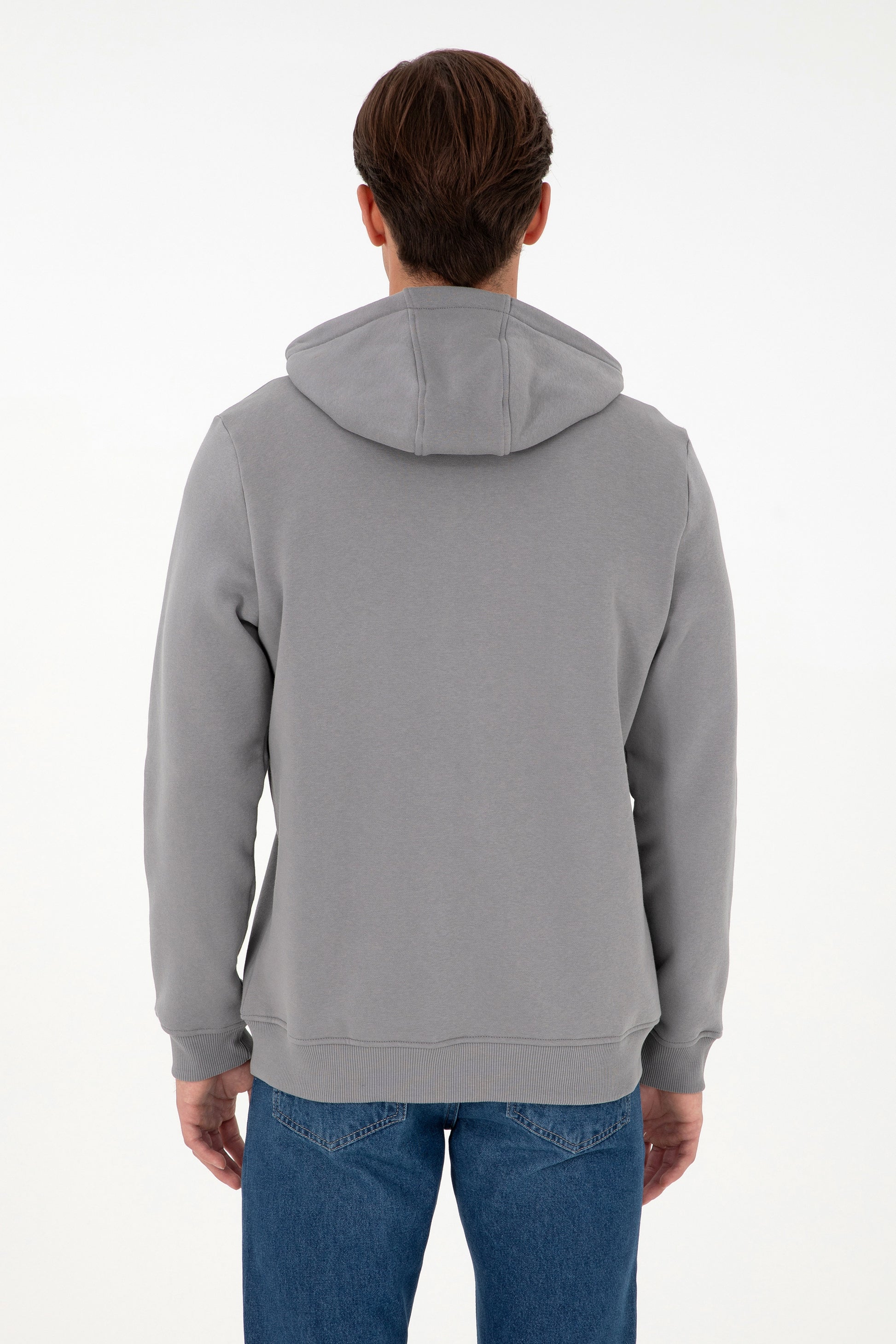 Men's Grey Charcoal Knitted Cardigan