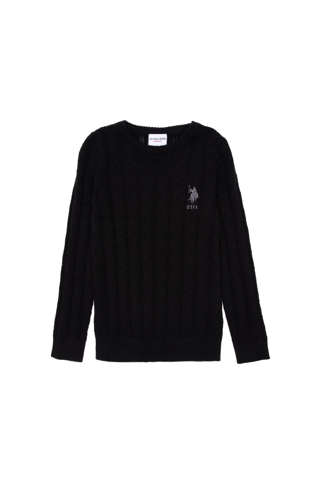 Boy's Black Basic Sweater
