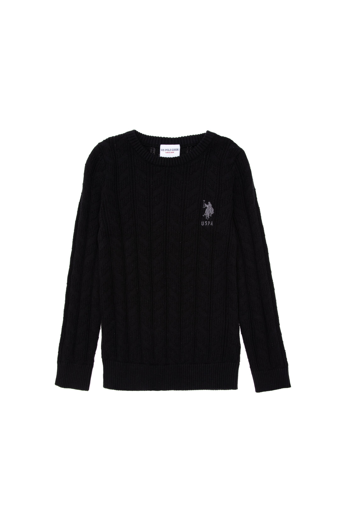 Boy's Black Basic Sweater