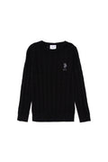 Boy's Black Basic Sweater
