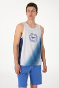 Men's Regular Fit Crew Neck Light Grey T-Shirt