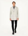 Light Gray Ex. Slim Fit Cashmere Coat