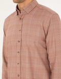 Orange Regular Fit Long Sleeve Shirt