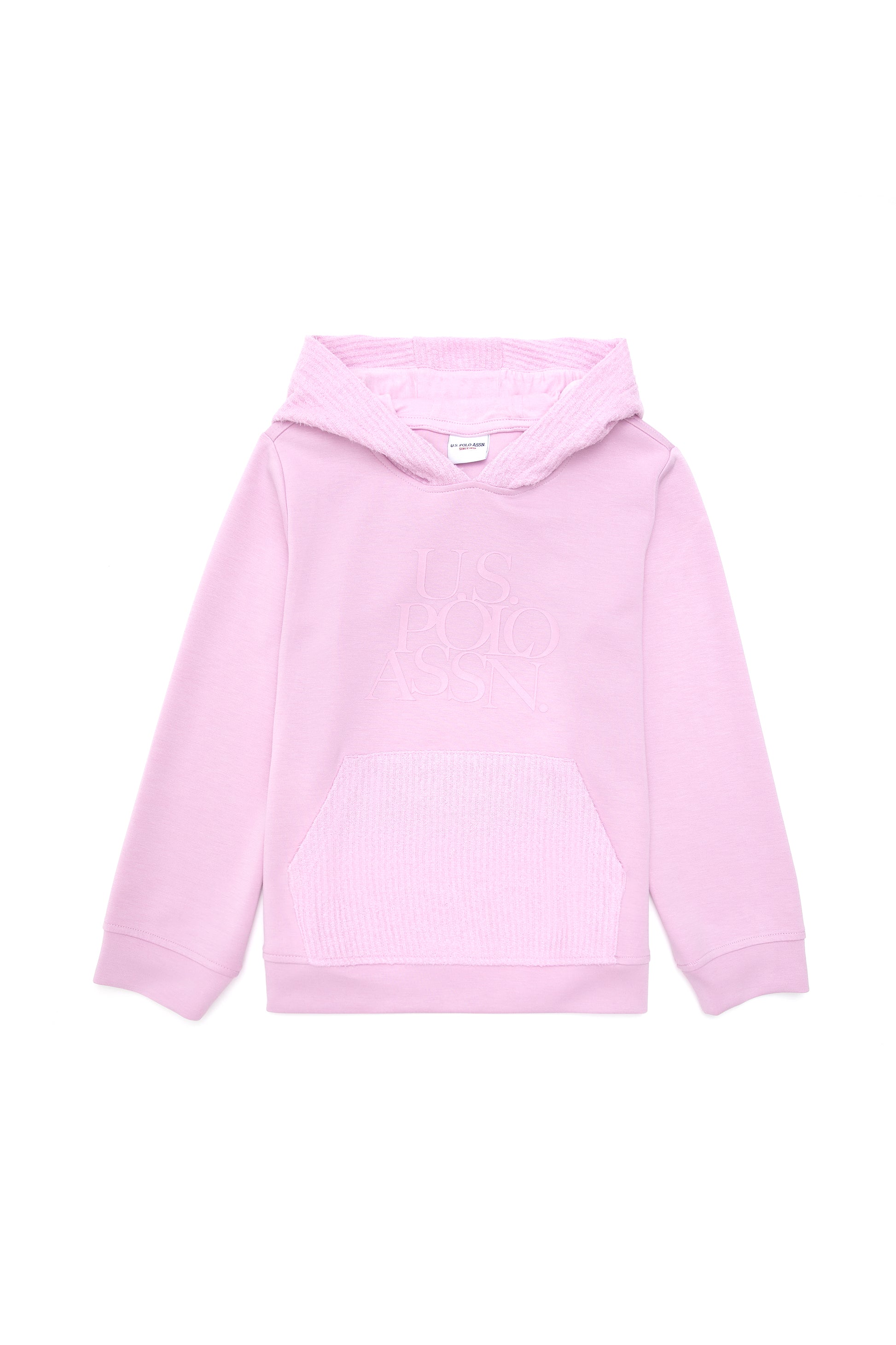 Girls' Pink Hooded Sweatshirt
