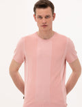 Pink Slim Fit Crew Neck Sweater T-Shirt