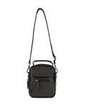 Men's Black Strap Handbag