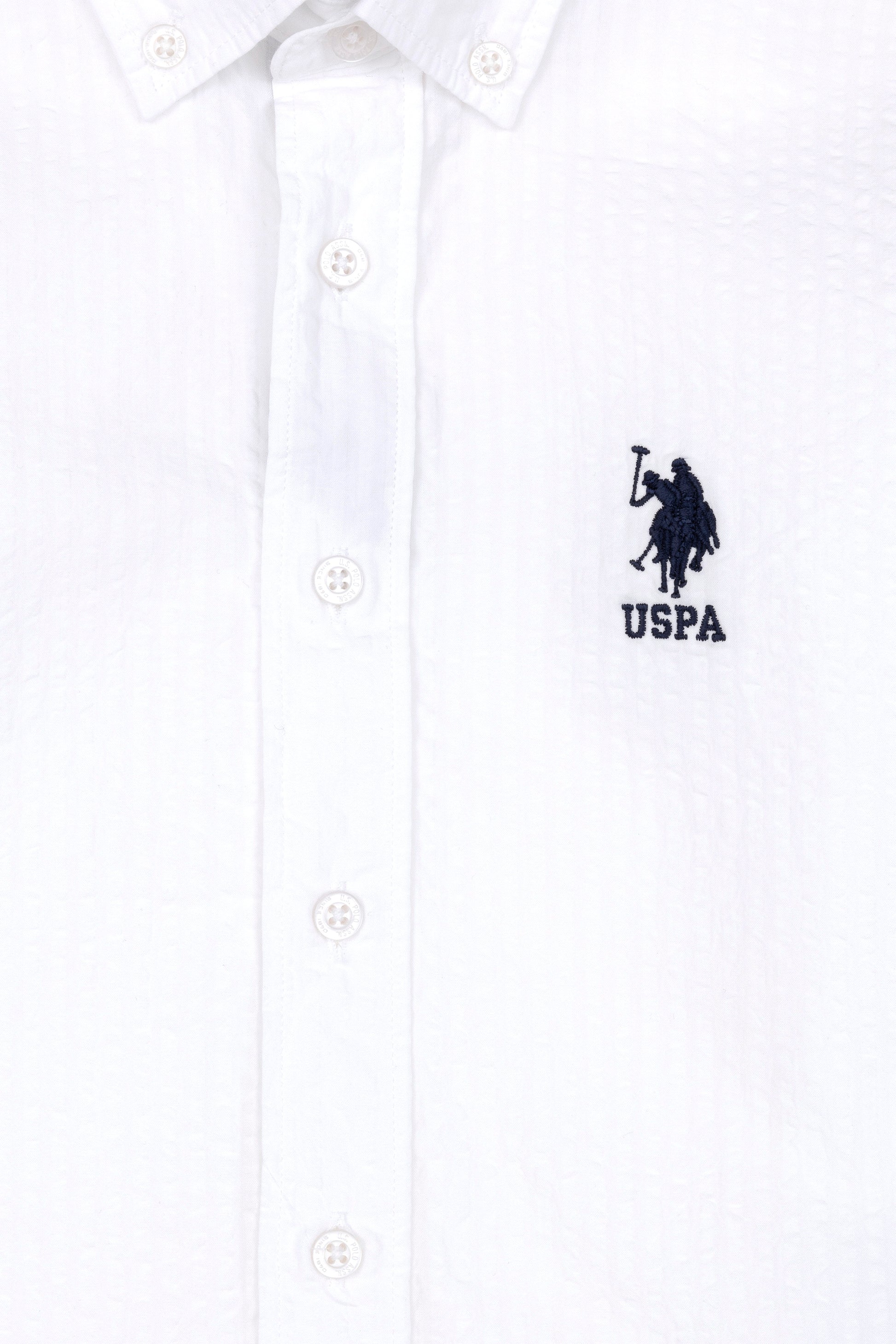 Boy's White Long Sleeve Shirt
