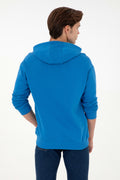 Men's Hooded Cobalt Basic Sweatshirt