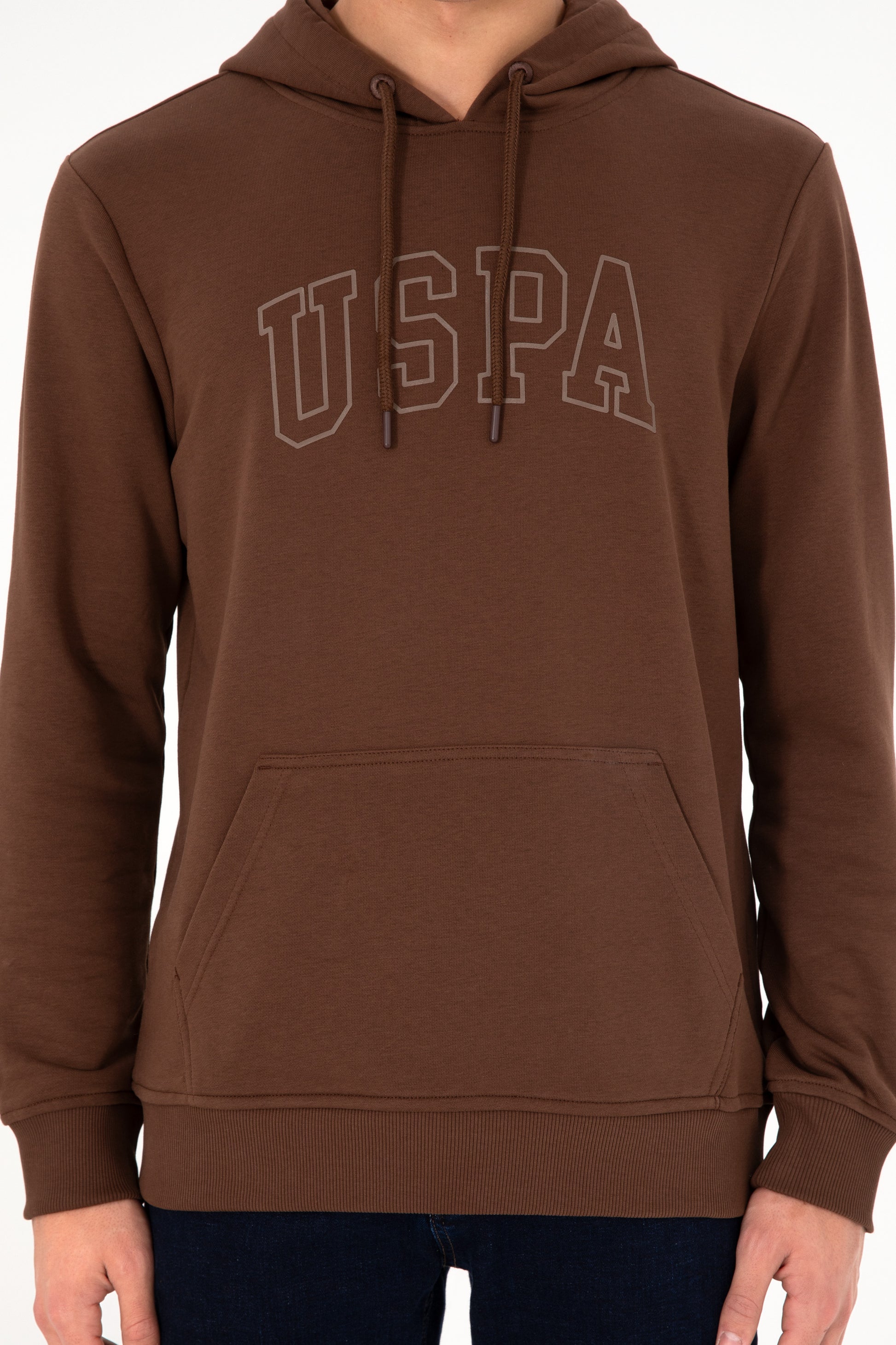 Men's Brown Basic Sweatshirt