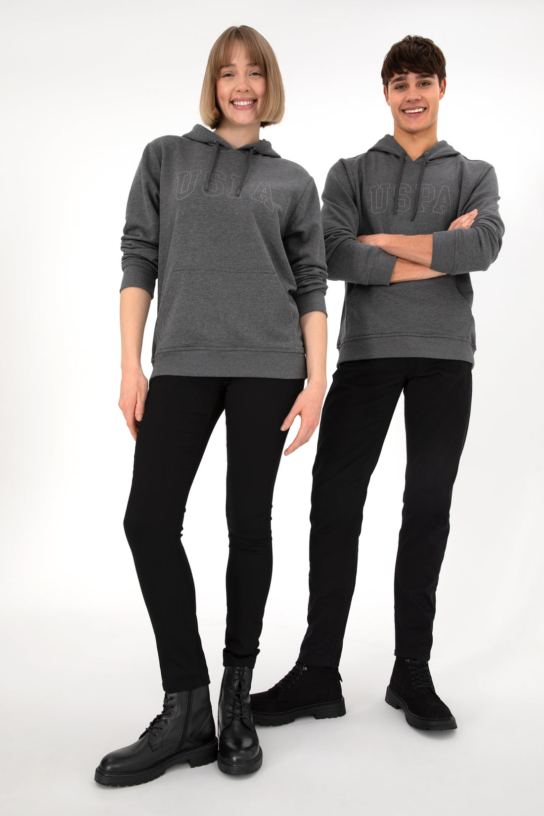 Men's Anthracite Melange Basic Sweatshirt