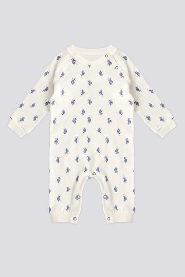 Baby Boy Patterned Sleeveless Jumpsuit