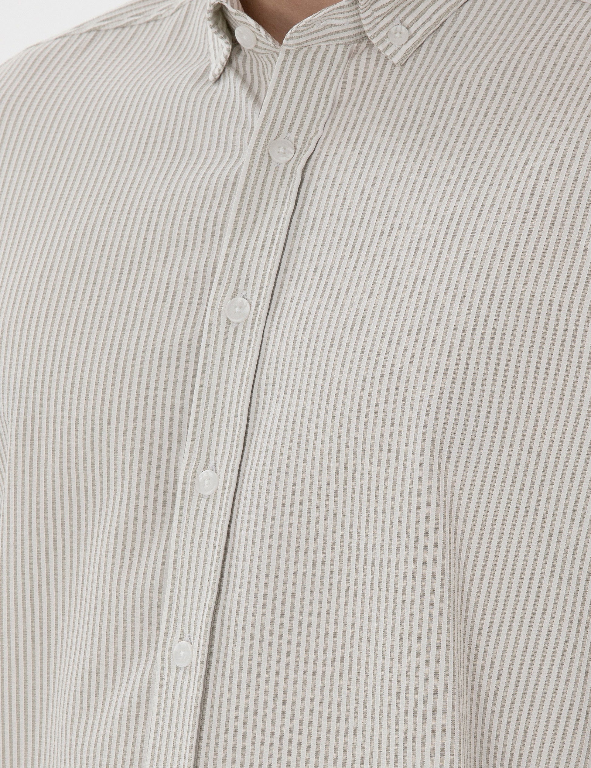 ��a��la Slim Fit Striped Long Sleeve Shirt