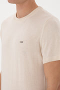 Men's Slim Fit Crew Neck Stone T-Shirt