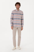 Men's Red Long Sleeve Shirt