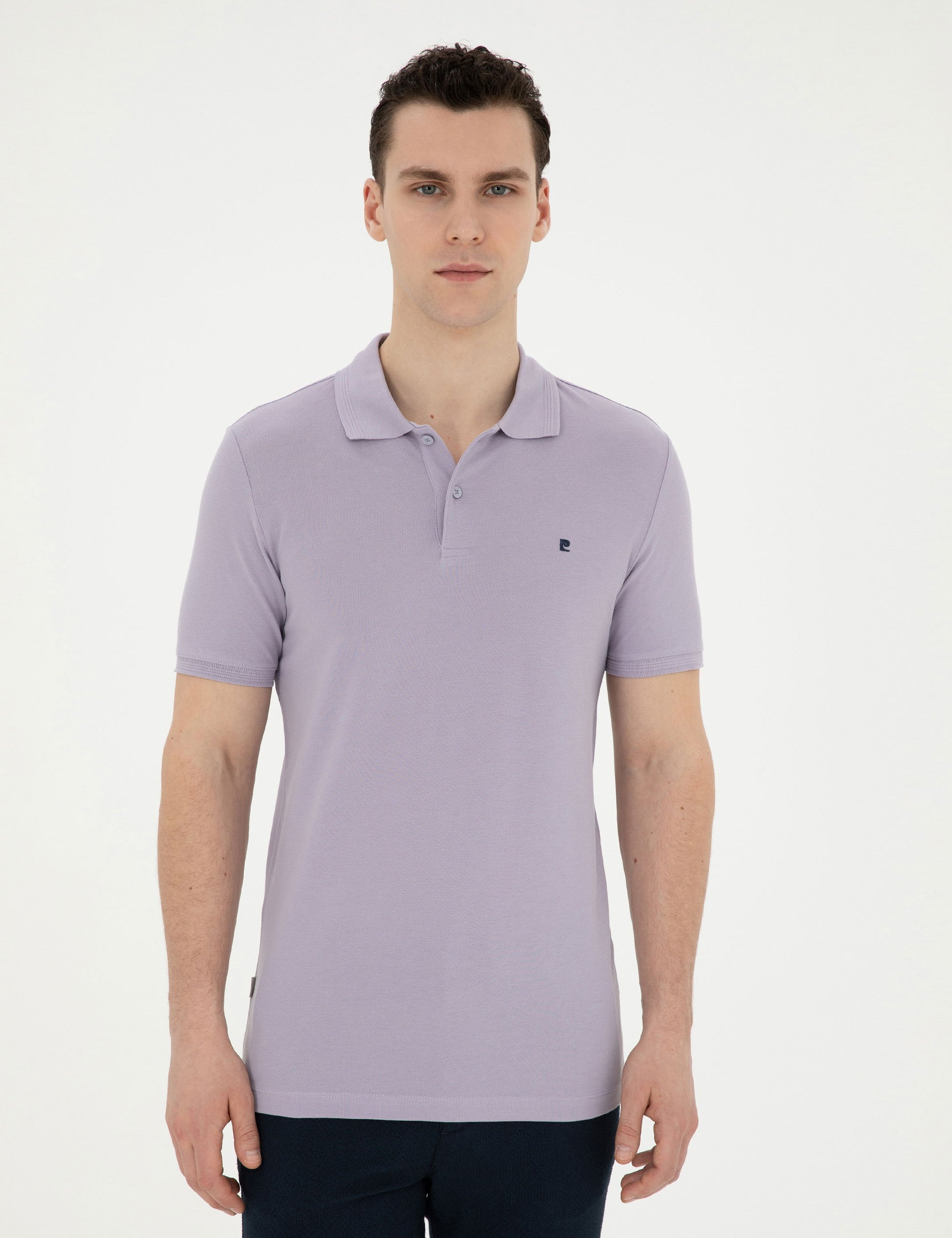 Lilac Slim Fit Basic T-Shirt