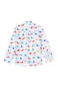 Boy's White Long Sleeve Shirt