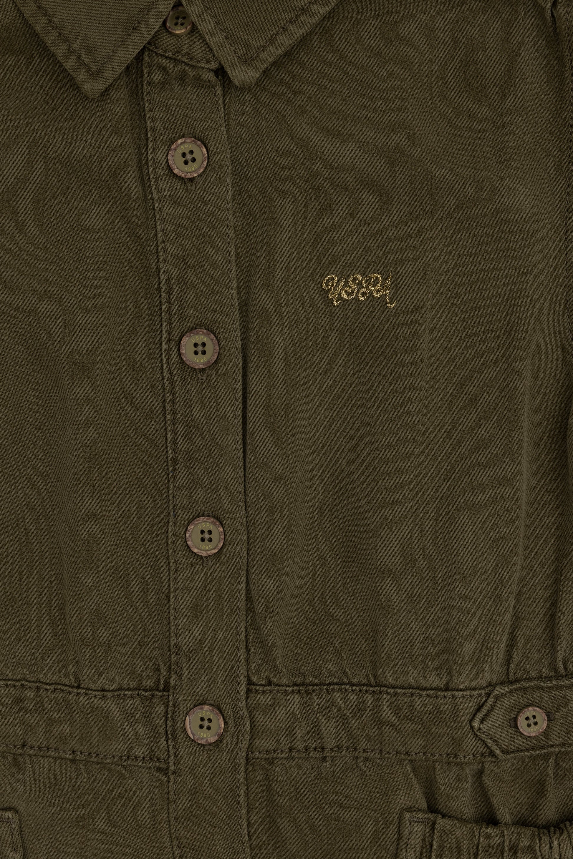 Girl's Khaki Jean Dress