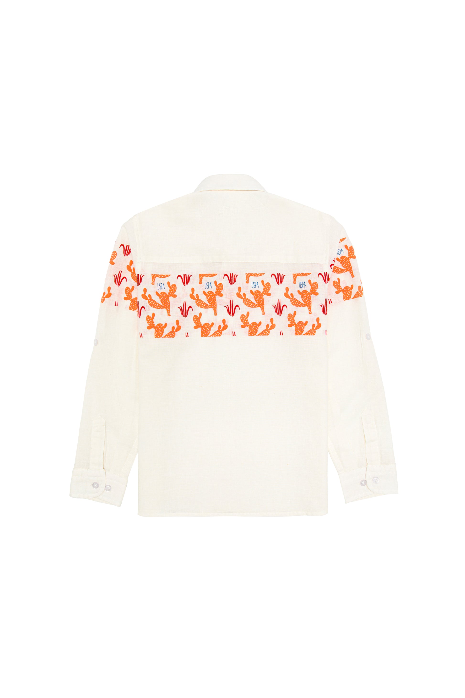 Boy's Orange Long Sleeve Shirt