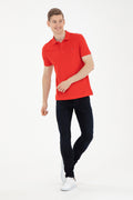 Men's Red Basic T-Shirt