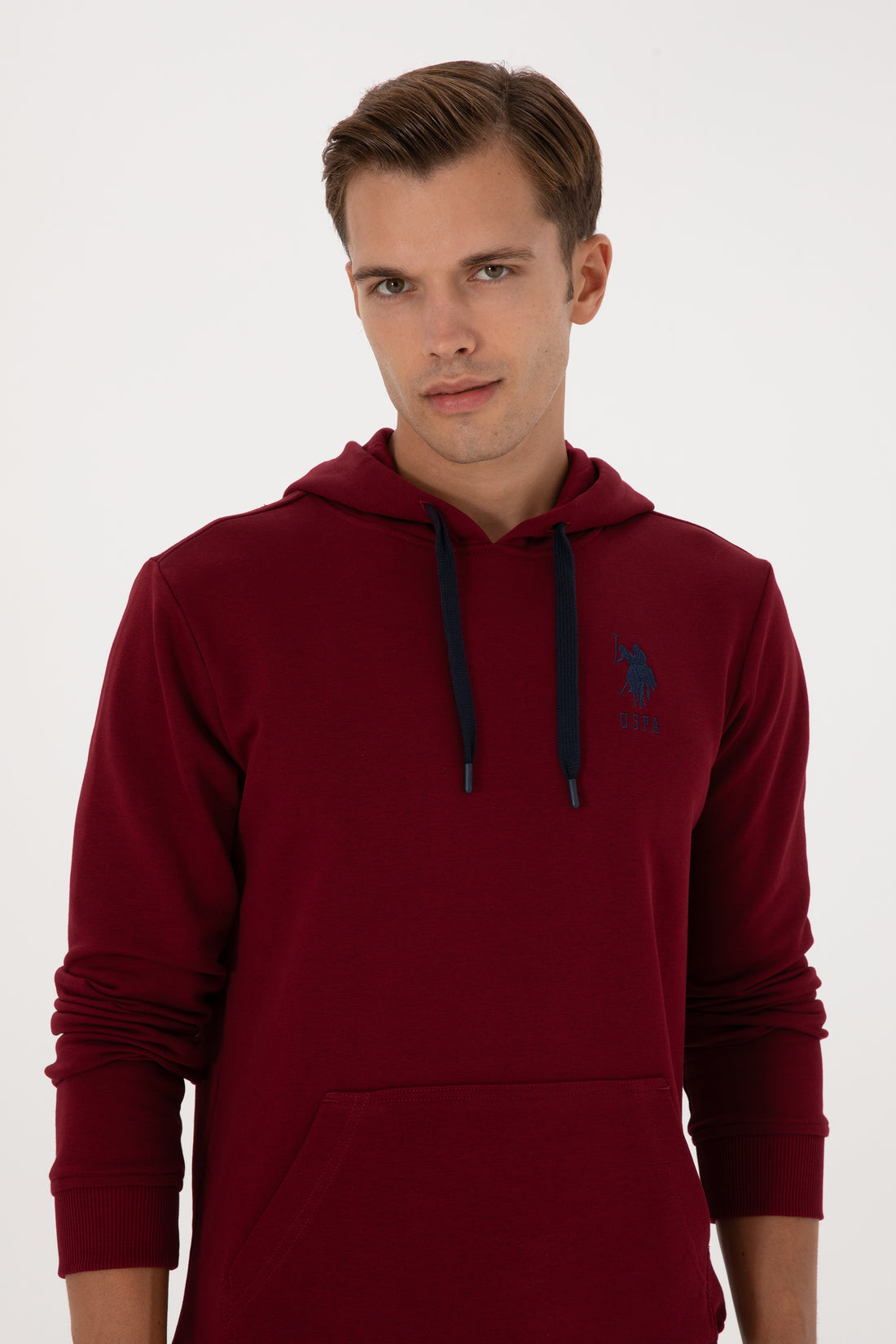 Men's Burgundy Basic Sweatshirt