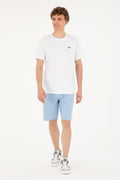 Men's Regular Fit Crew Neck White T-Shirt