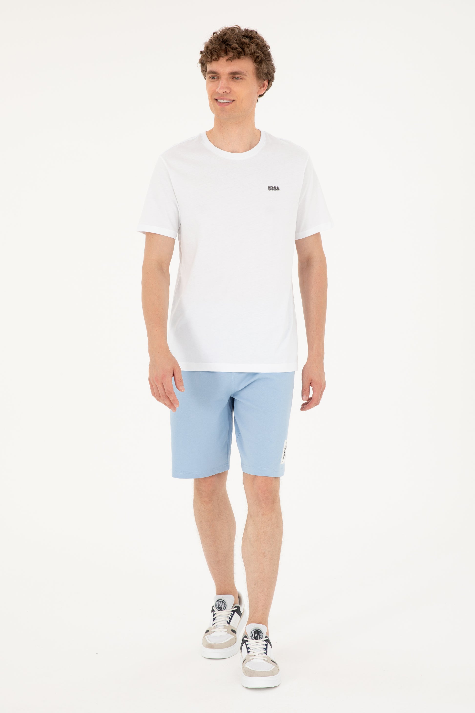 Men's Regular Fit Crew Neck White T-Shirt