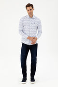 Men's White Long Sleeve Shirt