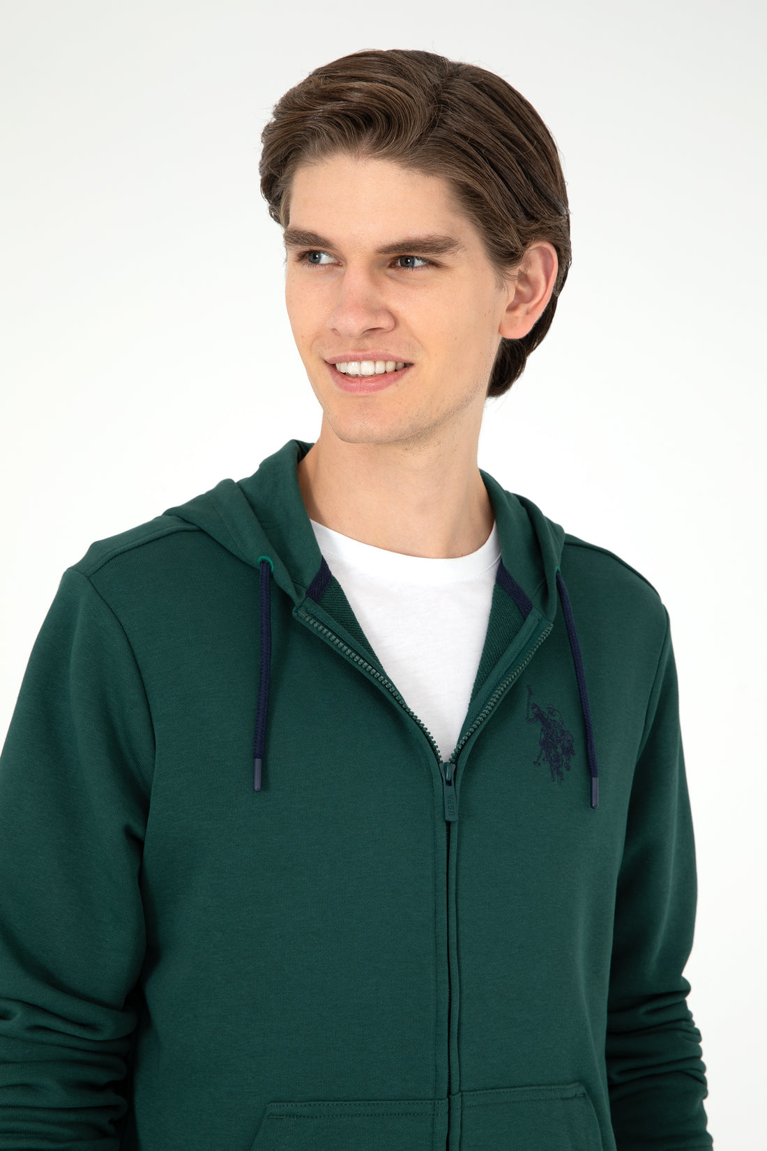 Men's Dark Green Knitted Cardigan