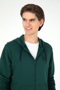 Men's Dark Green Knitted Cardigan
