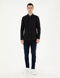 Black Regular Fit Long Sleeve Shirt