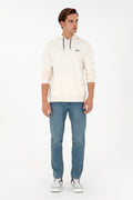 Men's Cream Basic Sweatshirt
