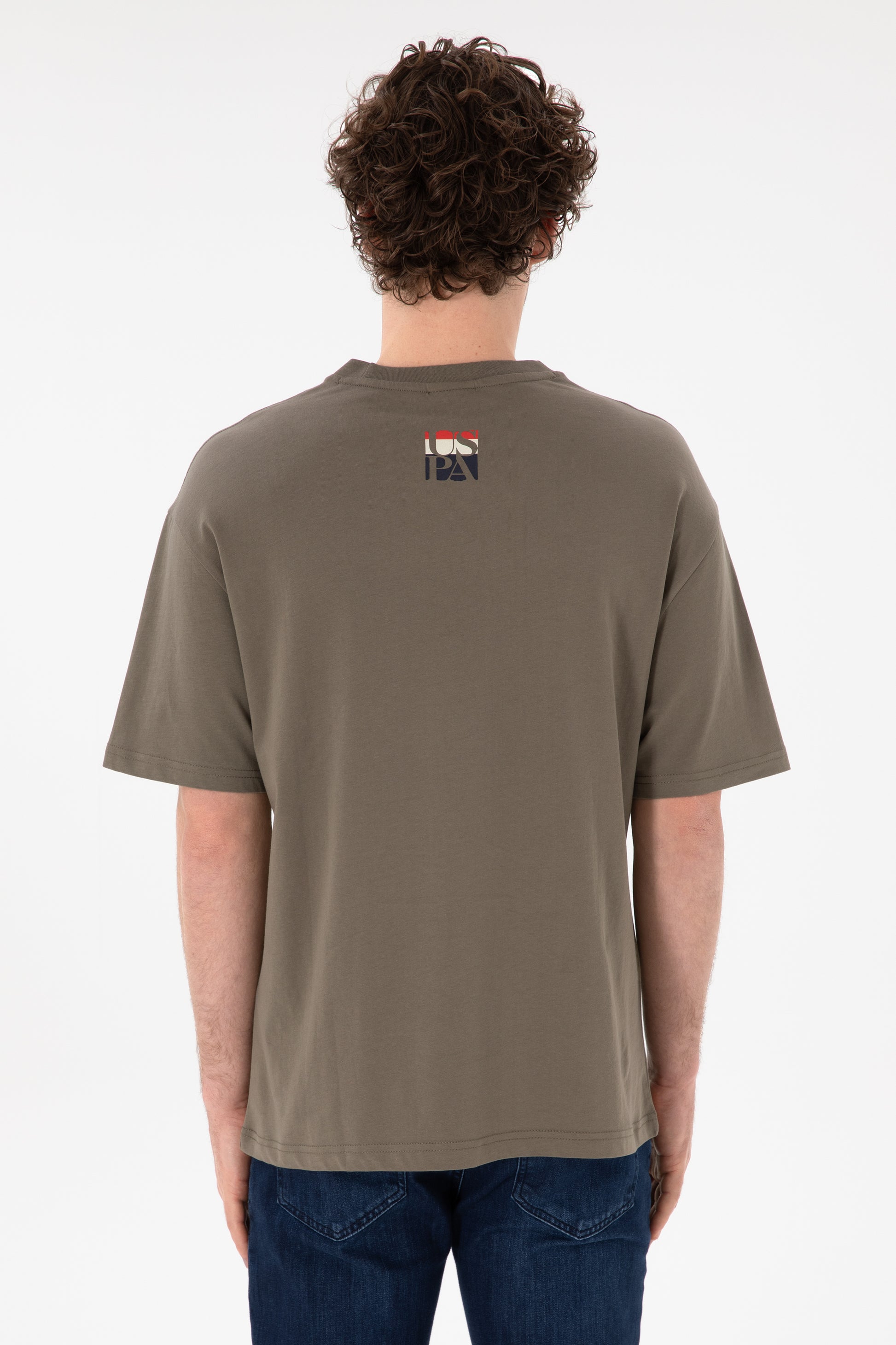 Men's Comfort Fit Crew Neck Mink T-Shirt