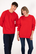 Men's Red Basic Sweatshirt